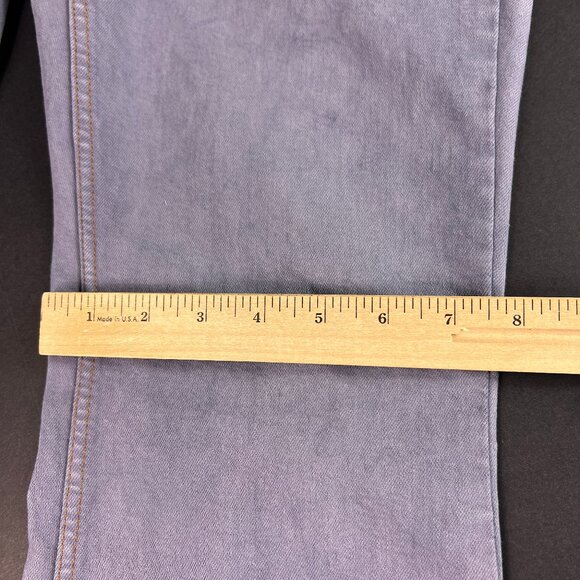 We The Free Jeans Women's 27x30* Curvy High Rise Flare Purple Faded Denim Tag 28 - Picture 13 of 16